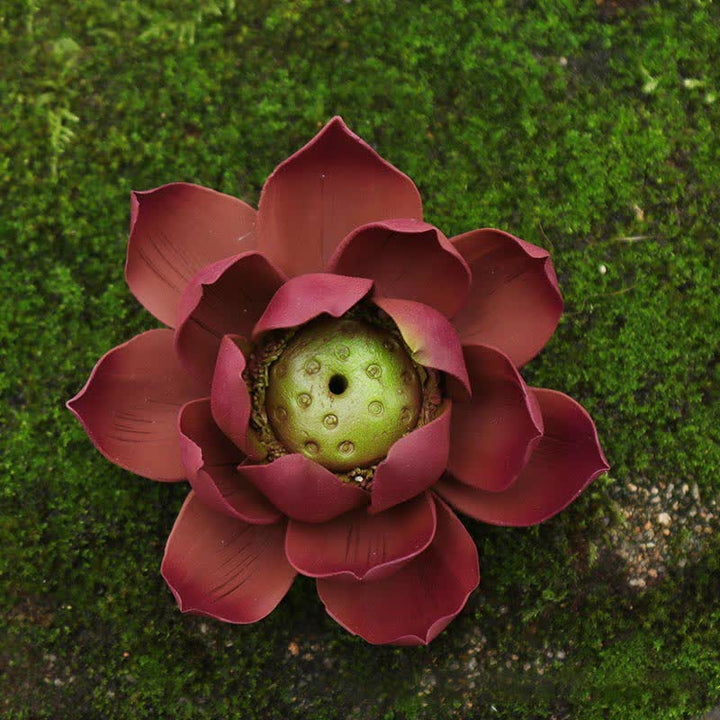 Buddha Stones Tibetaanse lotus Wierook decoratie voor positieve vrede - image 2