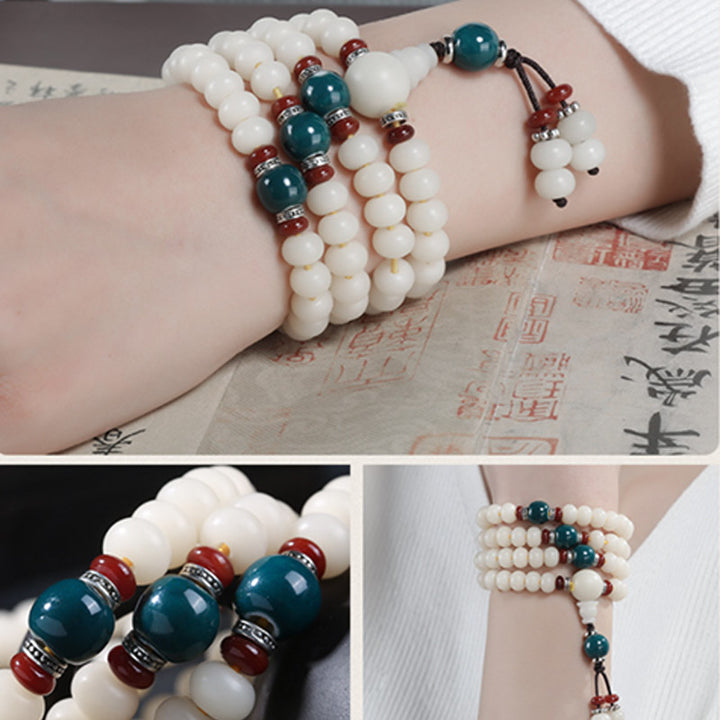 Buddha Stones Bodhi-kraaltje lotus zegen Armband - image 2