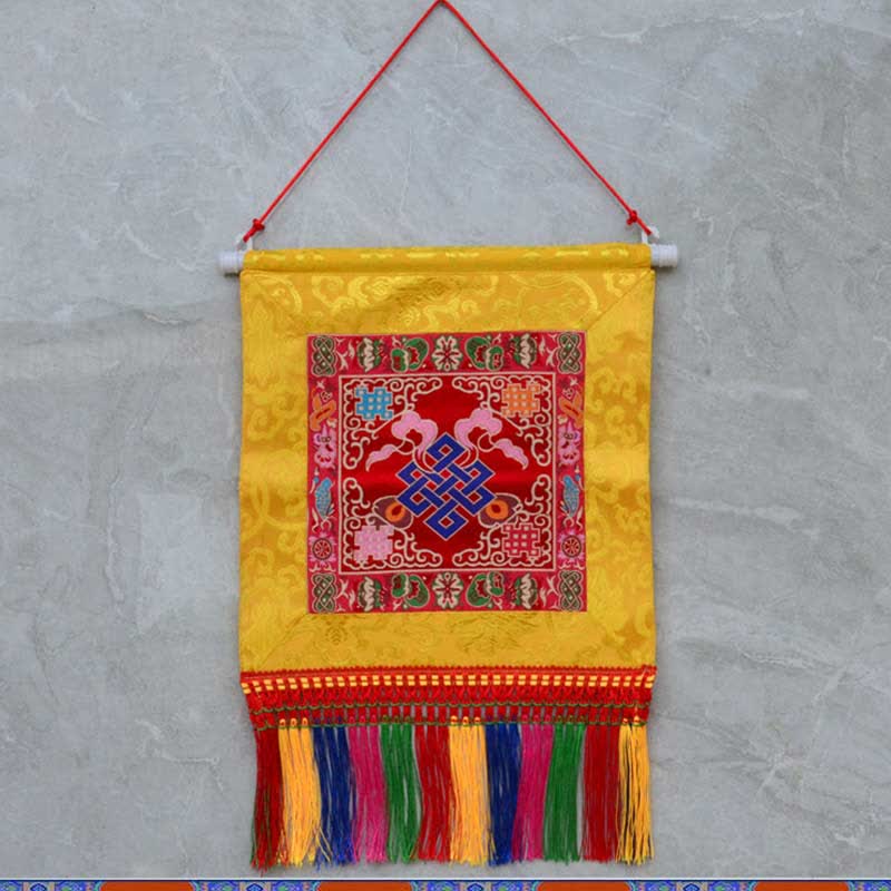 Vajra, gunstige symbolen, spirituele kracht, muurdecoratie - De knoop der eeuwigheid - Rood - image 8