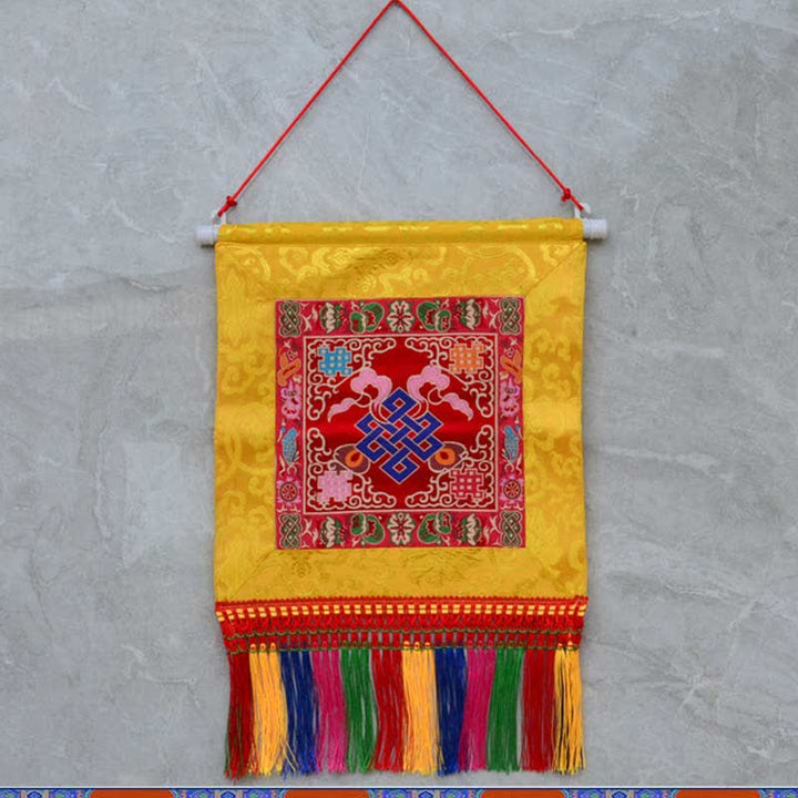 Vajra, gunstige symbolen, spirituele kracht, muurdecoratie - De knoop der eeuwigheid - Rood - image 8