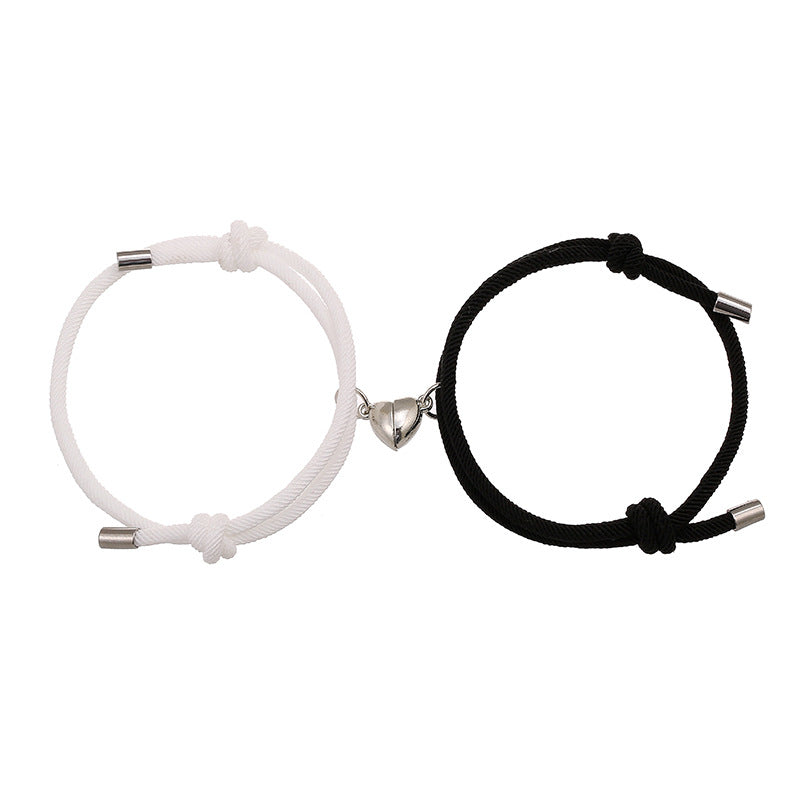 2 stuks magnetische Armband voor koppels - Wit &amp; Zwart - image 0