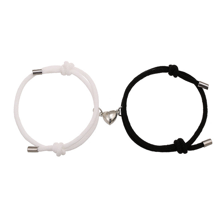 2 stuks magnetische Armband voor koppels - Wit &amp; Zwart - image 0