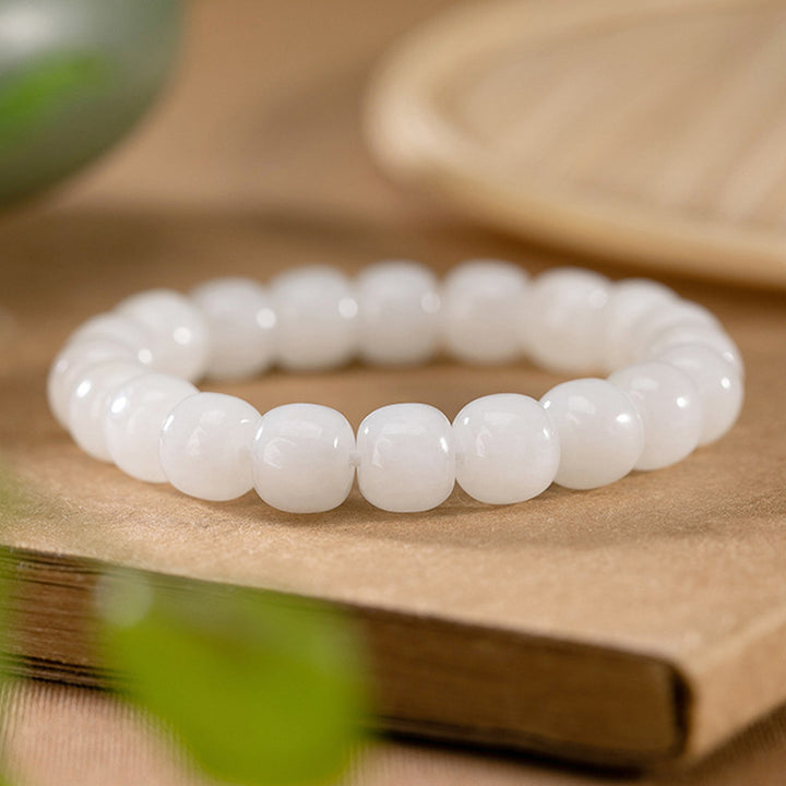 Buddha Stones Hetian witte jade Armband - image 3