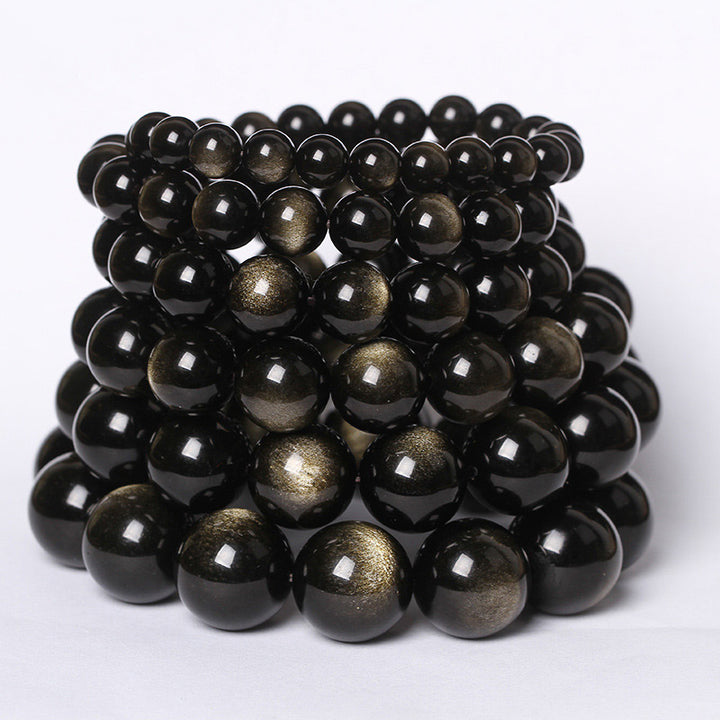Buddha Stones Tibetaanse Obsidiaan Armband - image 3