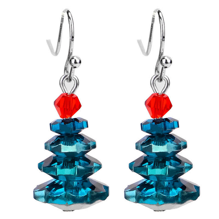 Diverse kristallen kerstboom amethist vredes- en helende Oorbellen - Blauw - image 13