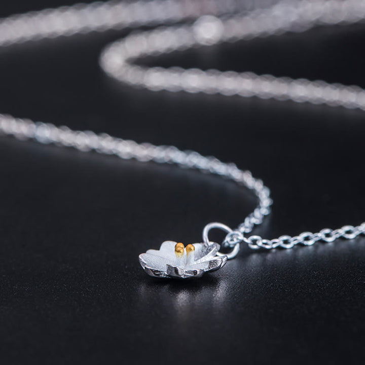 Buddha Stones Ketting met kersenbloesemmotief van 925 sterling zilver - image 9