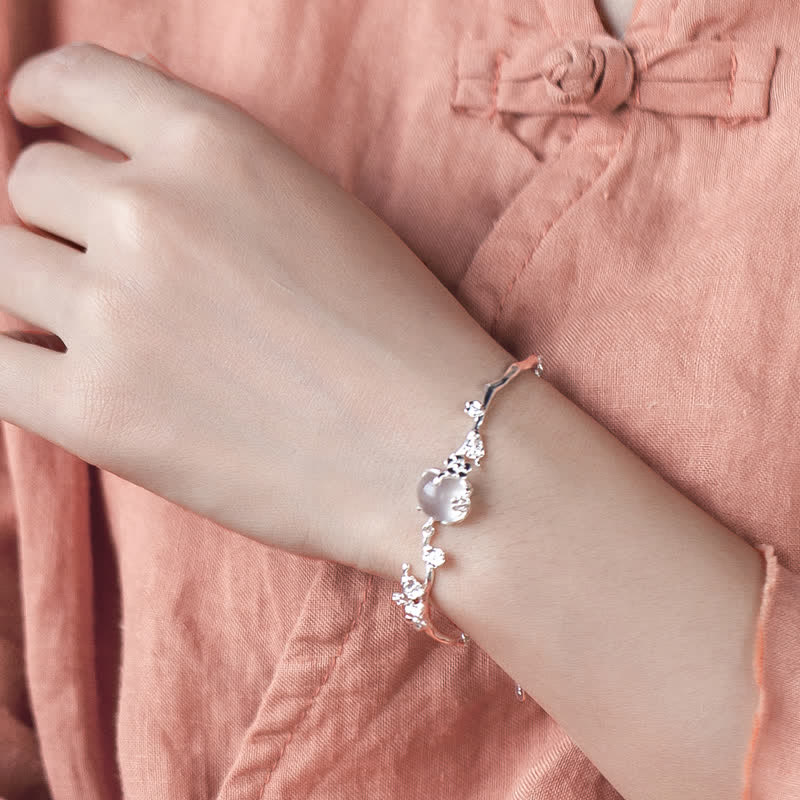 Buddha Stones Pruimenbloesem Chalcedoon Positieve Armband - image 1