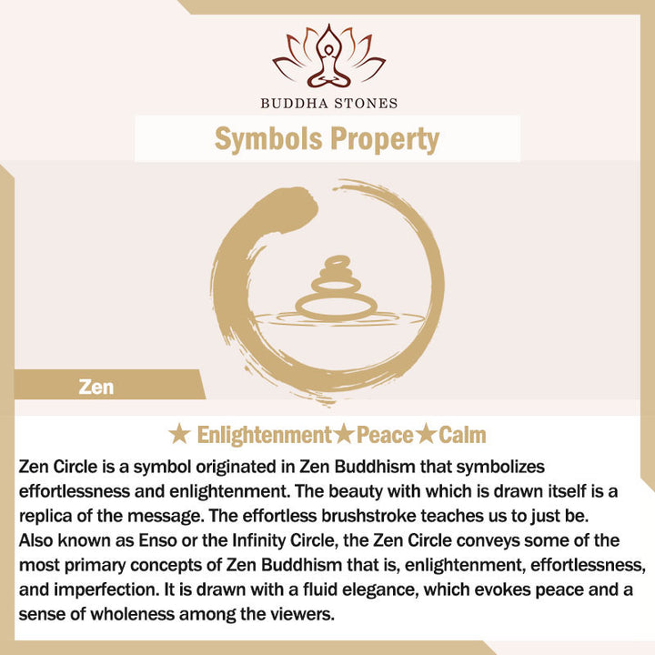 Buddha Stones Zen cirkel ebbenhouten Ketting - image 18