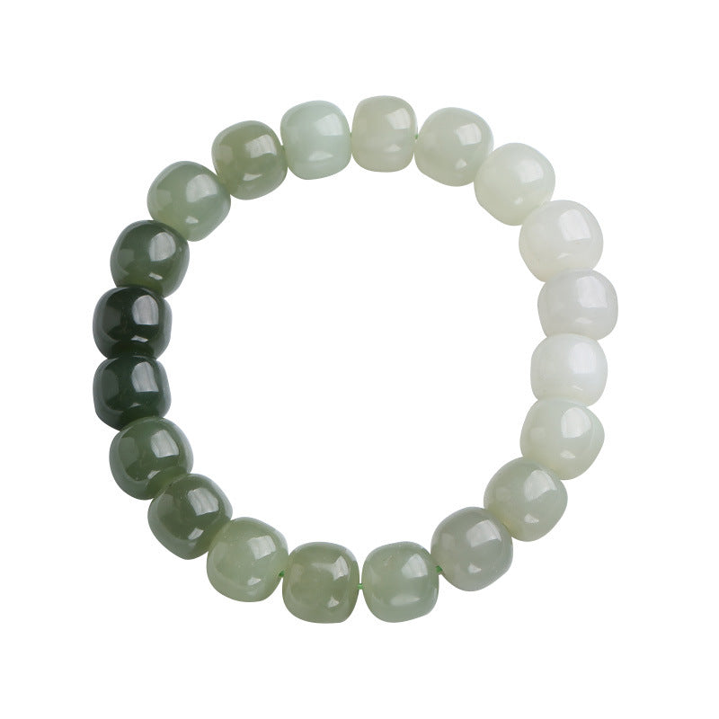Buddha Stones Armband van jade met kleurverloop - image 5
