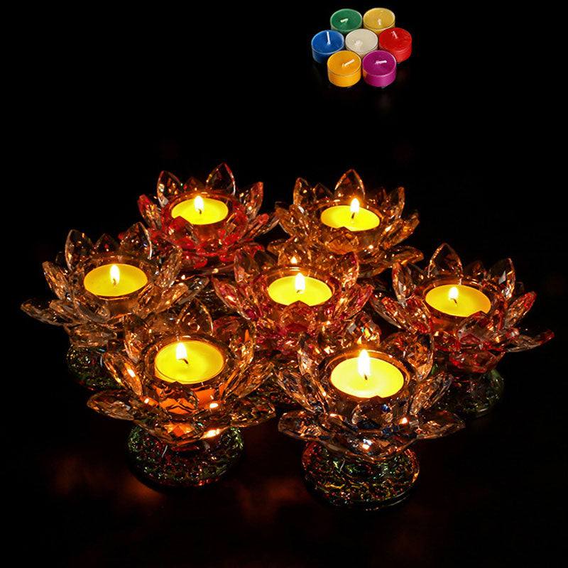 Tibetaanse lotus kandelaar ornament - image 1