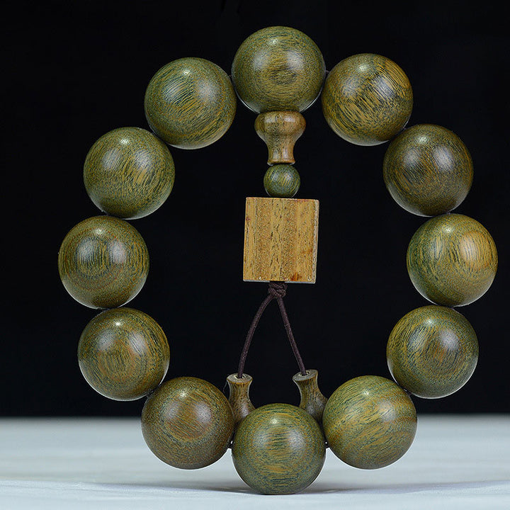 Buddha Stones Tibetaanse Armband met groene sandelhoutextractie - image 2