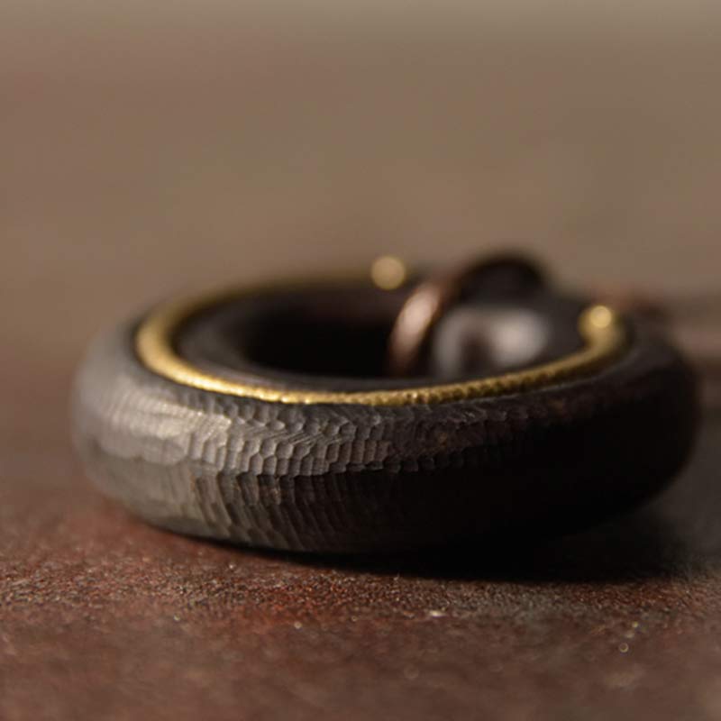 Buddha Stones Zen cirkel ebbenhouten Ketting - image 12