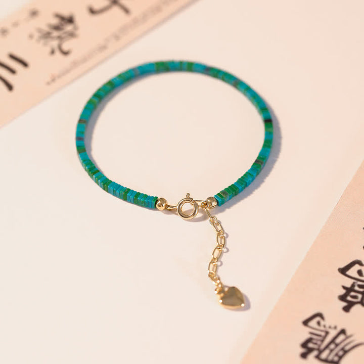Buddha Stones Turquoise Armband vriendschapsarmband - Groente - image 1