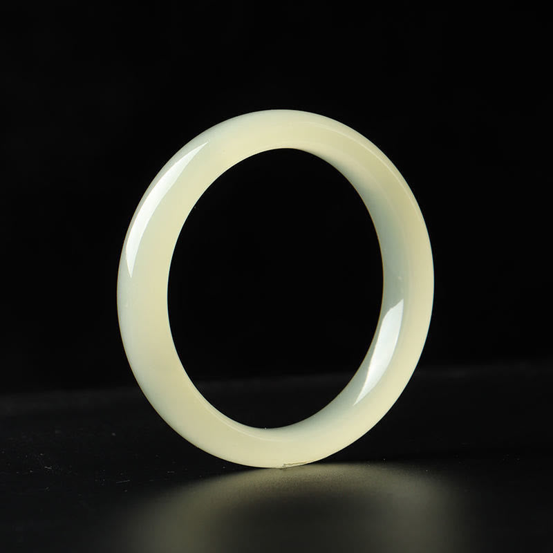 Buddha Stones Natuurlijke Bangle jade Manchetarmband met overvloedmotief - image 2