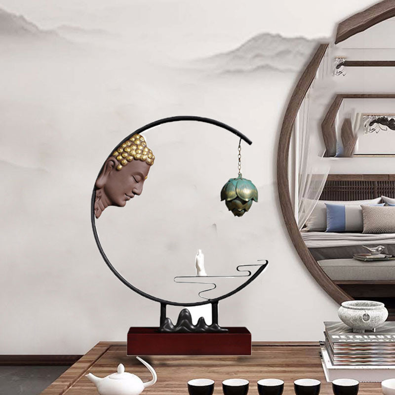 Buddha Stones Lotus meditatie hangende Wierook decoratie - image 7