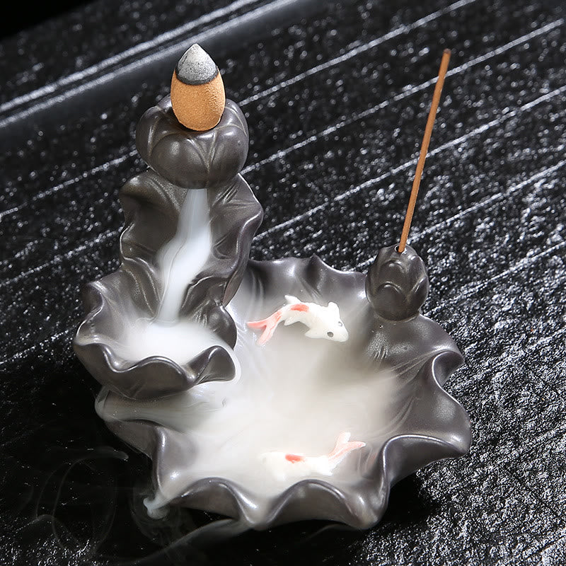 Buddha Stones Koi-vis Wierook decoratie - image 1