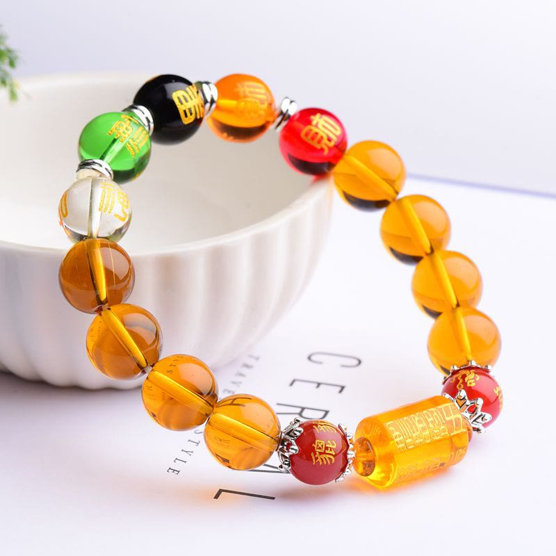 Buddha Stones Armband met natuurlijke citrien - image 1