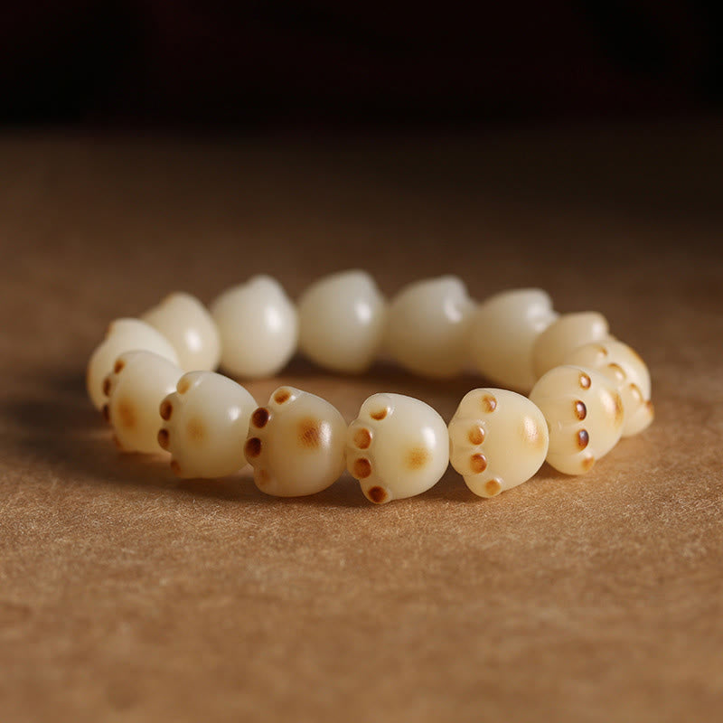 Buddha Stones Schattige gelukskat Bodhizaad kattenpoot Armband - Bodhizaad kattenpoot - image 4