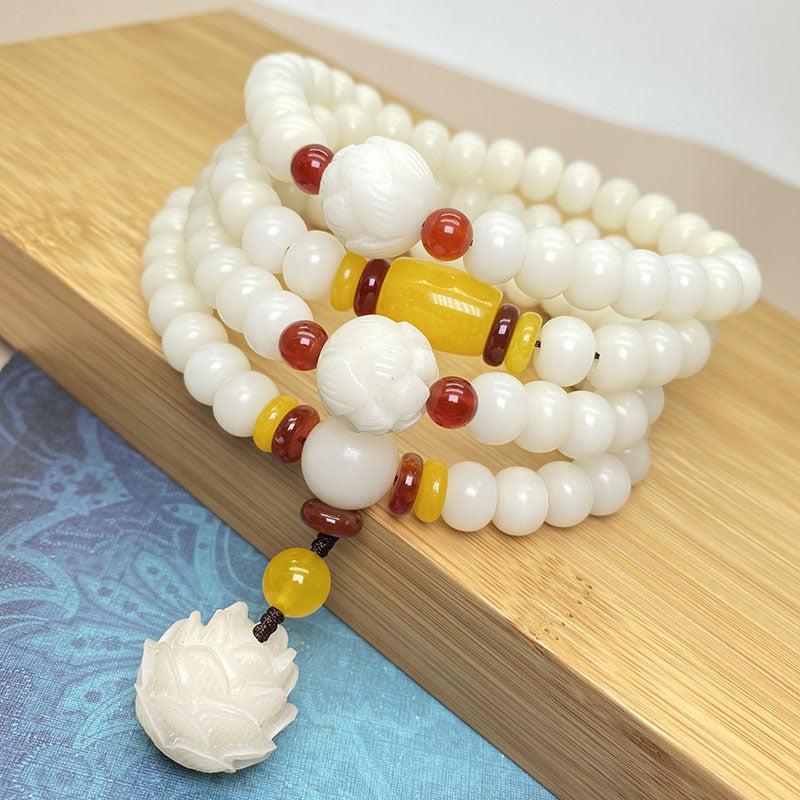 Buddha Stones Lotus Bodhizaad Mala met 108 kralen, Armband - image 1