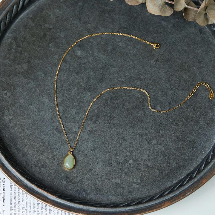 Buddha Stones Natuurlijke groene aventurijn, amethist en rozenkwarts Ketting - image 4
