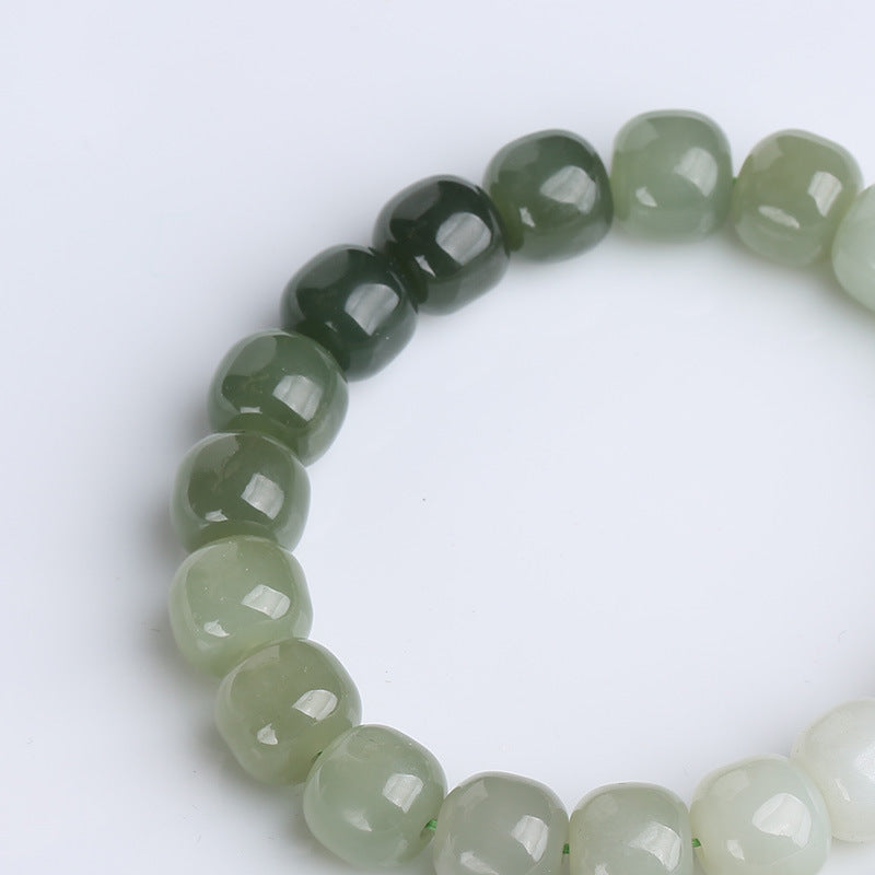 Buddha Stones Armband van jade met kleurverloop - image 4