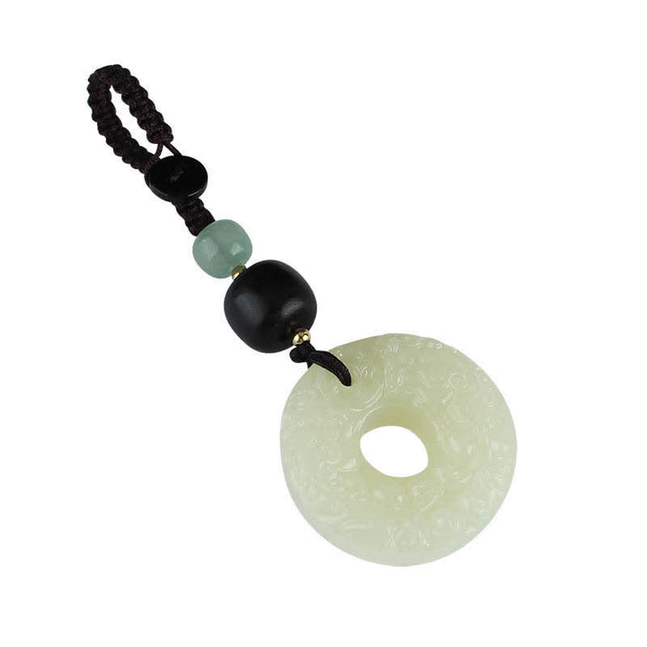 Buddha Stones PiXiu Jade Vredesgesp Sleutelhanger voor Overvloed en Rijkdom - image 13