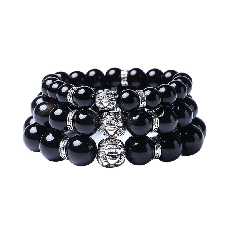 Feng Shui Armband van natuurlijke regenboogobsidiaan PiXiu - image 8