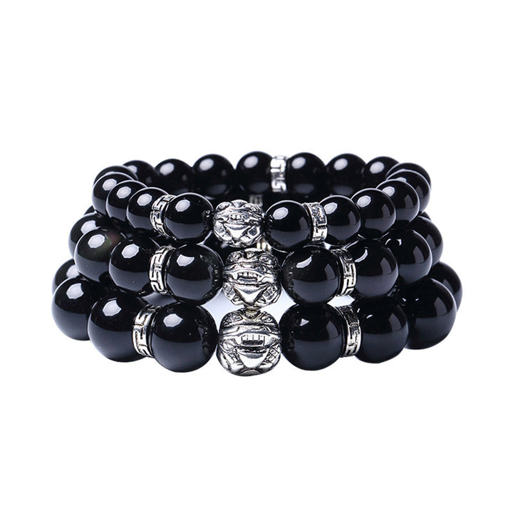 Feng Shui Armband van natuurlijke regenboogobsidiaan PiXiu - image 8