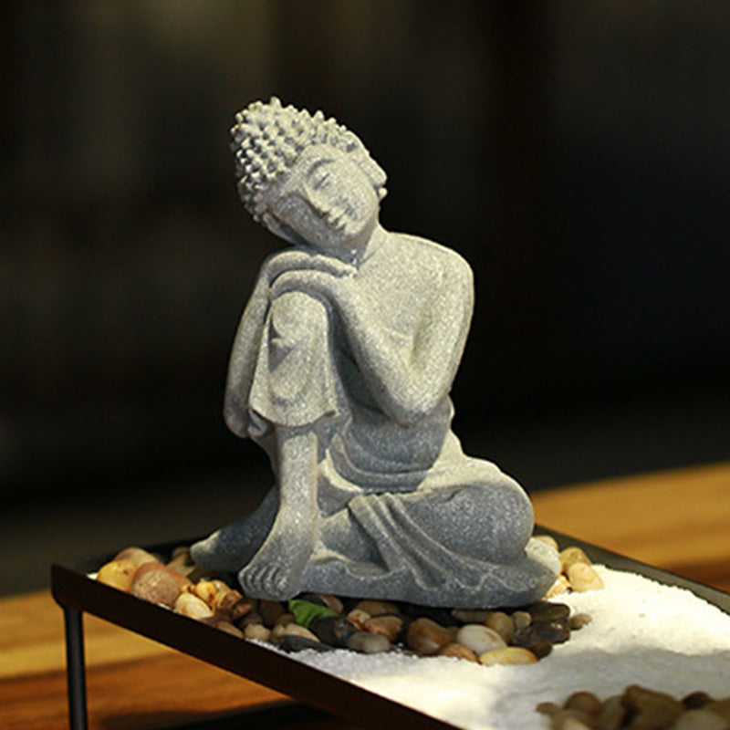 Buddha Stones Zittende meditatie Boeddha zegening Mededogen decoratie - image 8