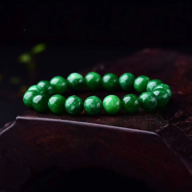 Buddha Stones Cyaan jade kralen Calm Harmony Armband - image 3