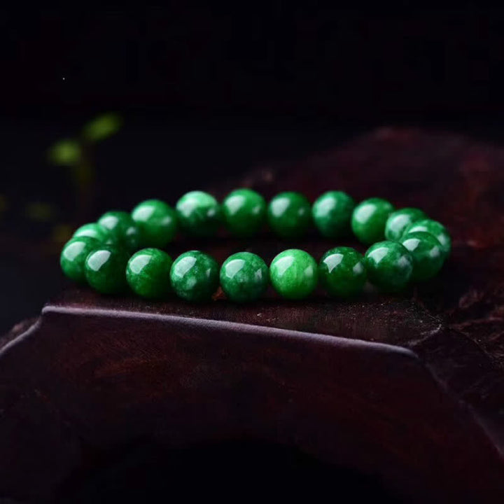 Buddha Stones Cyaan jade kralen Calm Harmony Armband - image 3
