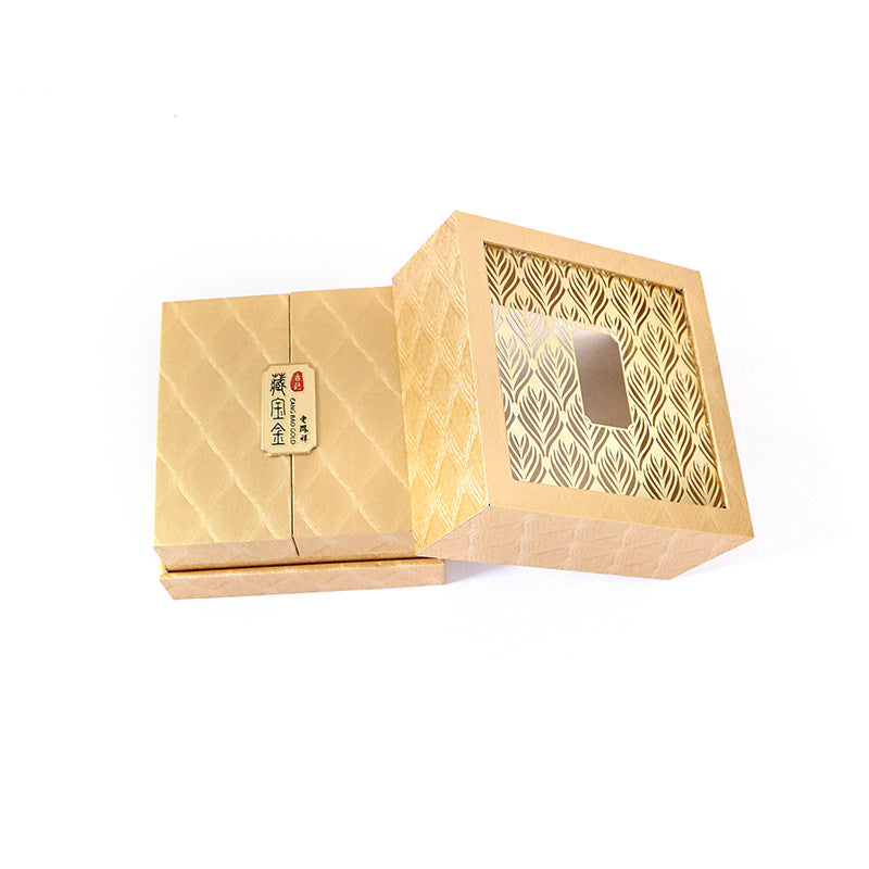 Retro sieraden opbergdoos met verenpatroon, geschenkdoos - image 19