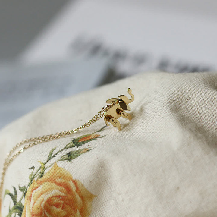 Olifant geluksketting met Ketting van titaniumstaal - image 6