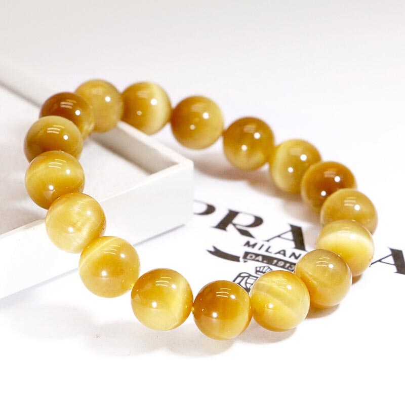 Buddha Stones Armband met tijgeroogkralen voor het verlichten van angst en stress - image 3