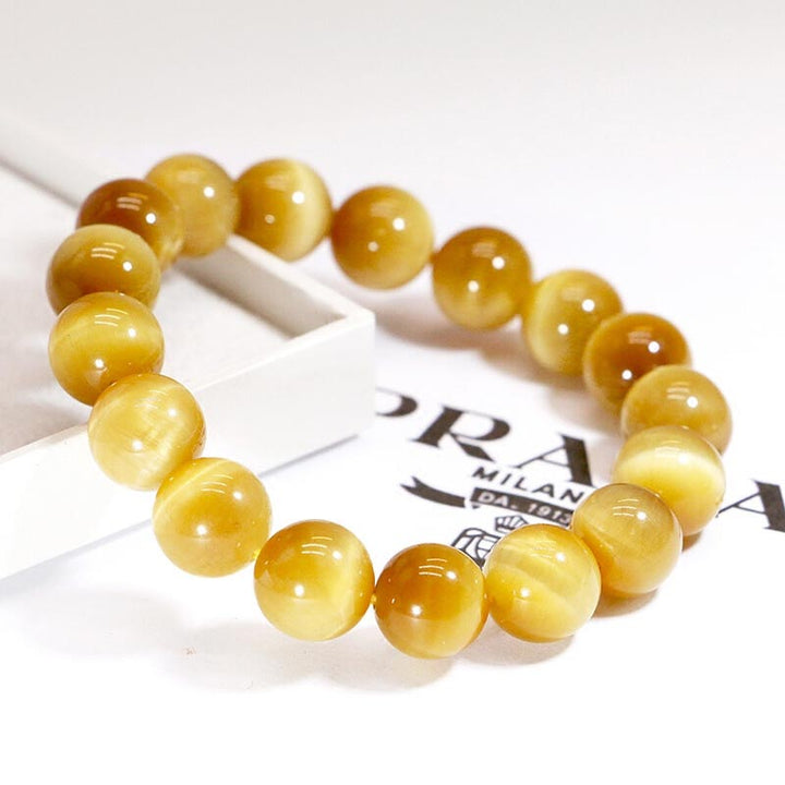 Buddha Stones Armband met tijgeroogkralen voor het verlichten van angst en stress - image 3