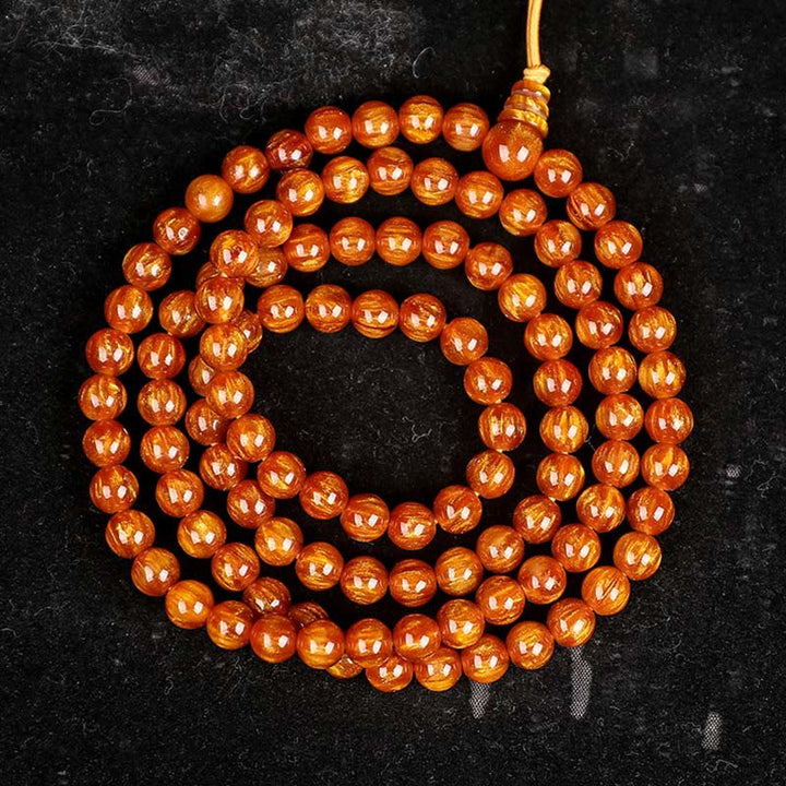 Buddha Stones Gouden Zeewilg Succes Positieve Armband Mala - 8*108mm - image 15