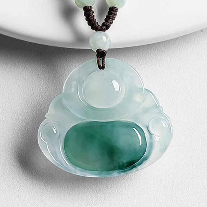 Buddha Stones Cyan Jade Ketting - image 7