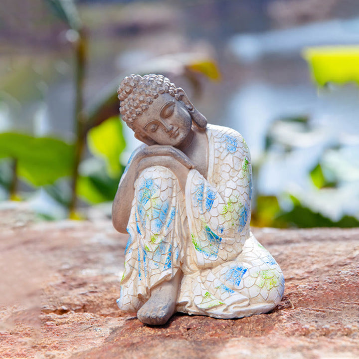 Buddha Stones Mediterende Zen Boeddha Sereniteit Beeldje van Hars voor Woondecoratie - image 17