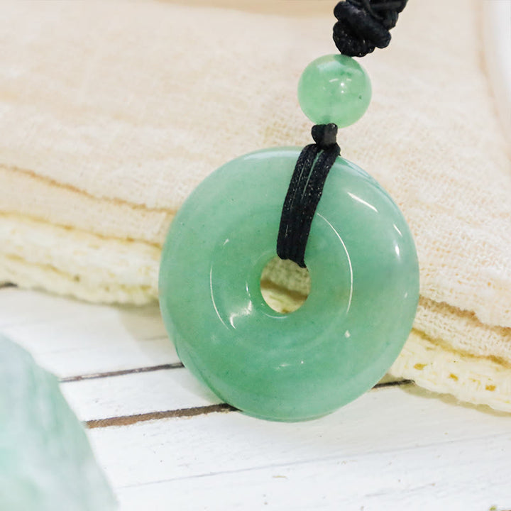Buddha Stones Geluksmunt hanger met helende kristal edelsteen Ketting - image 2