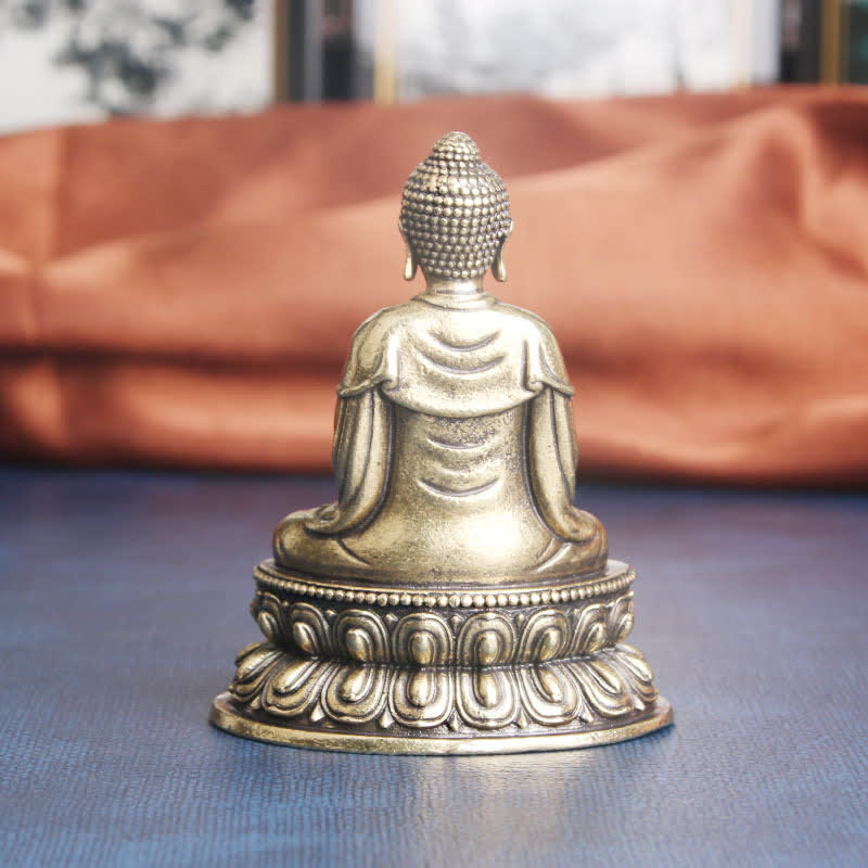 Buddha Stones Tathagata Boeddha Sereniteit Koperen Beeld Decoratie - image 3