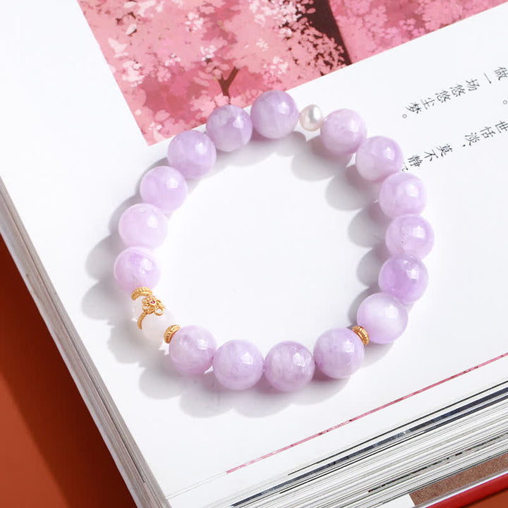Buddha Stones Kunziet Hetian Witte Jade Kalebas Armband voor Liefde en Spirituele Groei - image 2