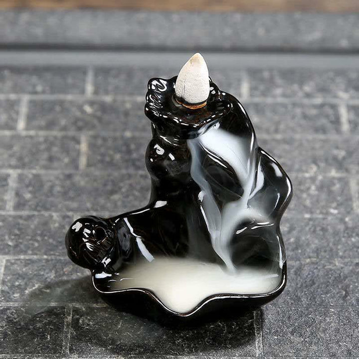 Handgemaakte waterval Wierook met terugstroomkegel, keramische brander - image 3