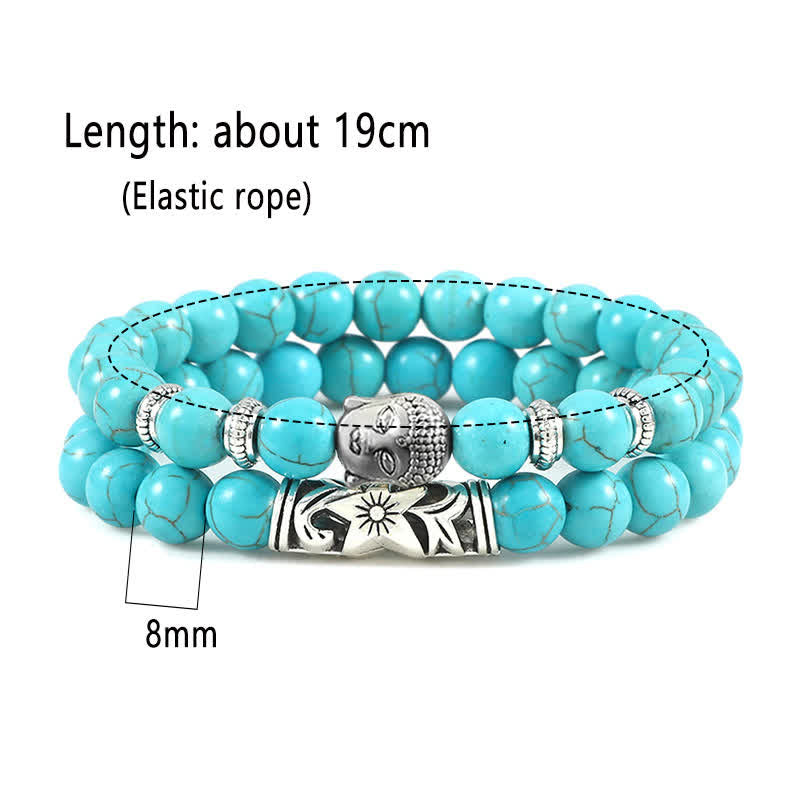 Buddha Stones 2 stuks natuurlijke kristallen agaat Boeddha Armband - image 15