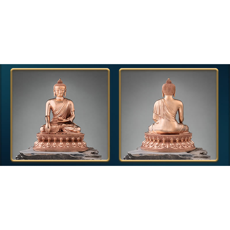 Buddha Stones Gautama Shakyamuni Boeddha beeldje, Sereniteit, koperen beeldje, woondecoratie - image 14