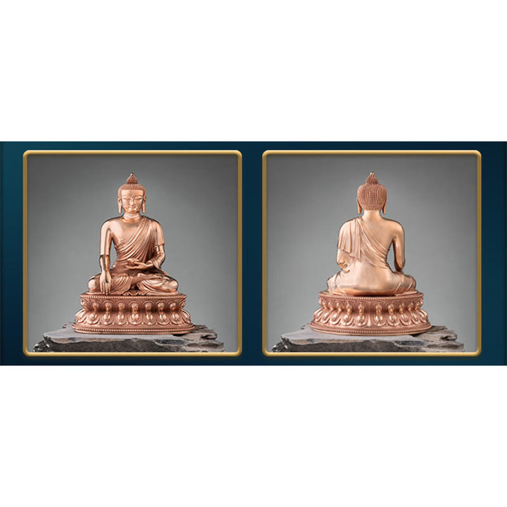 Buddha Stones Gautama Shakyamuni Boeddha beeldje, Sereniteit, koperen beeldje, woondecoratie - image 14