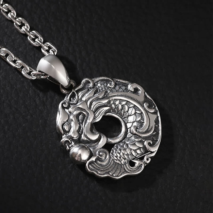 Buddha Stones Koi Vis Draak Vrede Gesp Rijkdom Ketting - image 9
