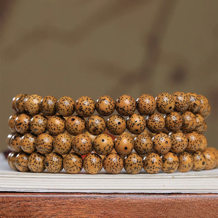 Buddha Stones 108 Mala kralen Bodhizaad Rode agaat Armband - image 2