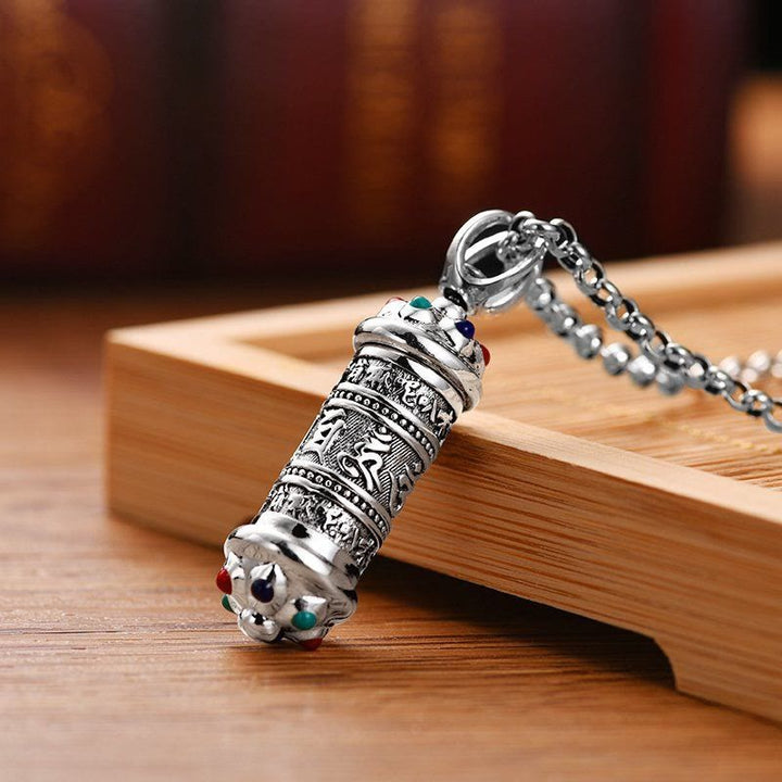 Buddha Stones Tibetaanse Om Mani Padme Hum Focus Ketting hanger - image 1