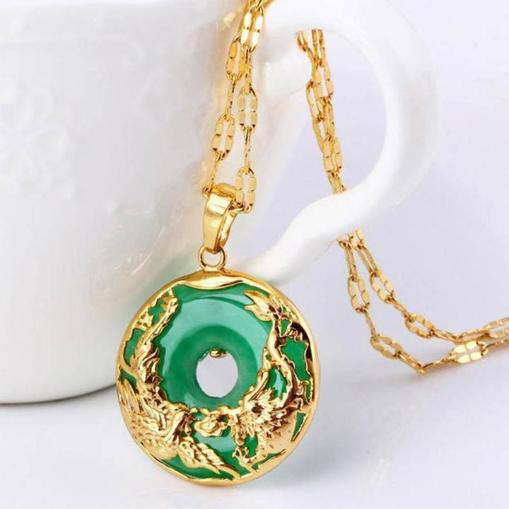 Buddha Stones Ketting van natuurlijke jade, symbool van voorspoed. - image 4