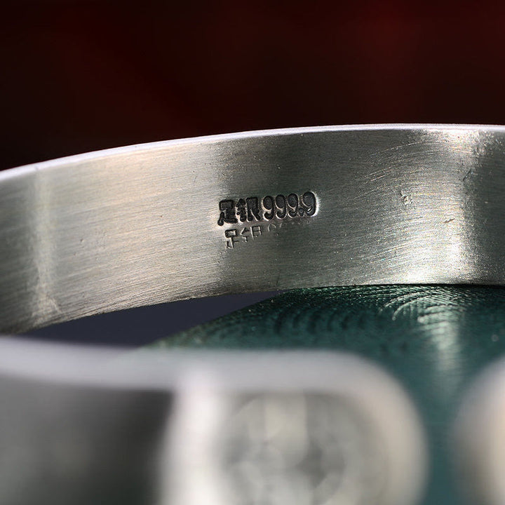 Buddha Stones Feng Shui Vijf Keizer Munten Pinda Rijkdom Bangle-armband - image 4